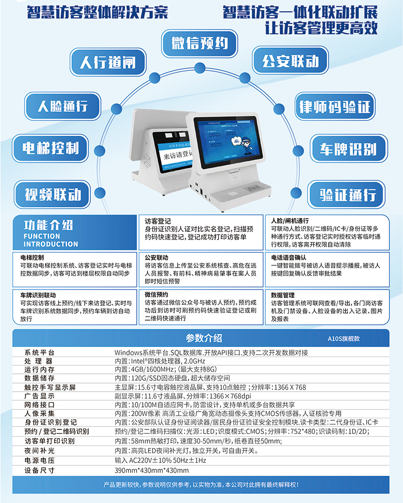 小區學校單位工廠來訪人員登記管理系統 